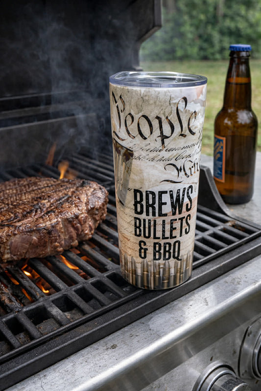 Brews, Bullets, & BBQ Tumbler