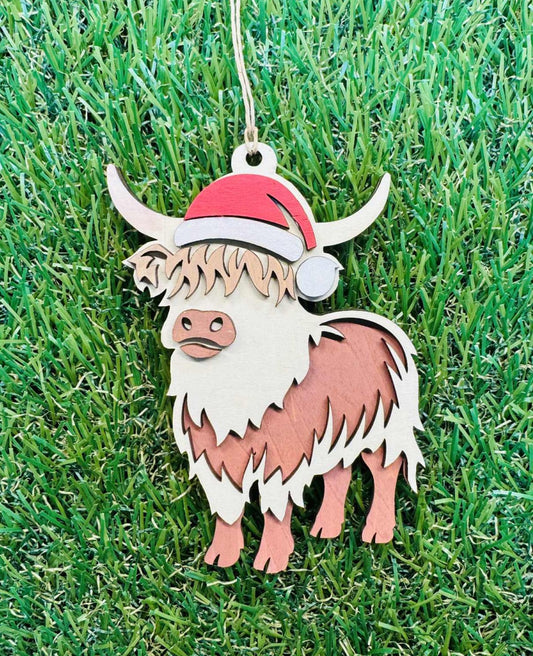 Christmas Cow Ornament