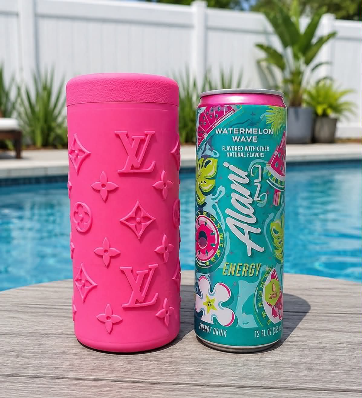 Designer Inspired 3D Printed 12oz Can Cooler Koozie Holder