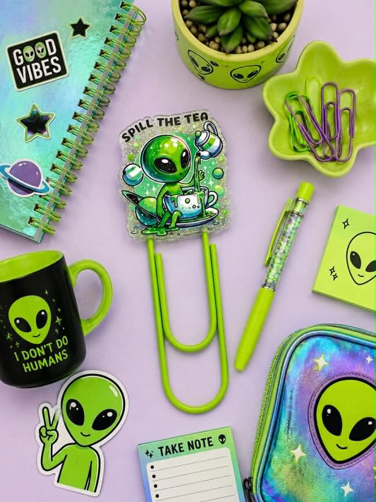Spill The Tea Jumbo Paperclip/Bookmark