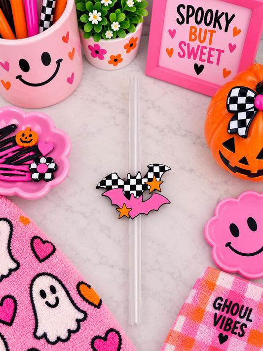Freakin Bats Straw Topper