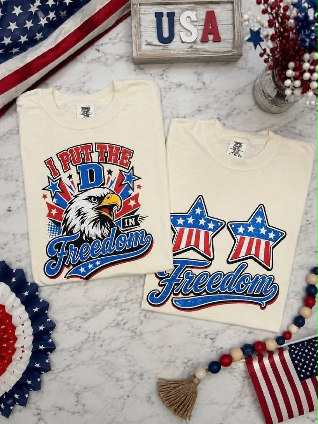 His and Hers Freedom Shirt Pair
