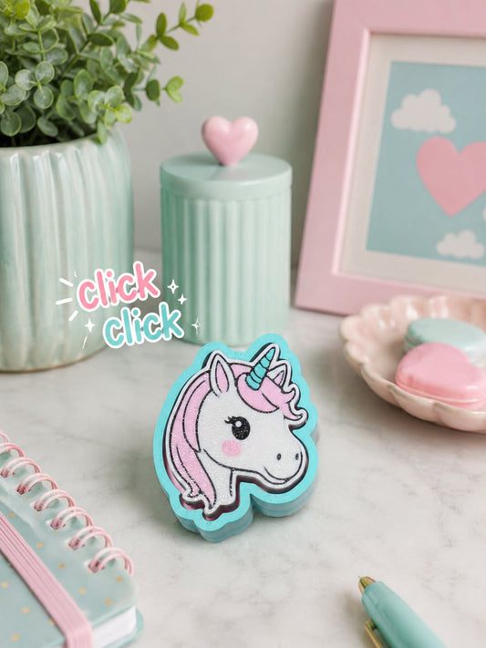 3D Printed Unicorn Fidget Clicker