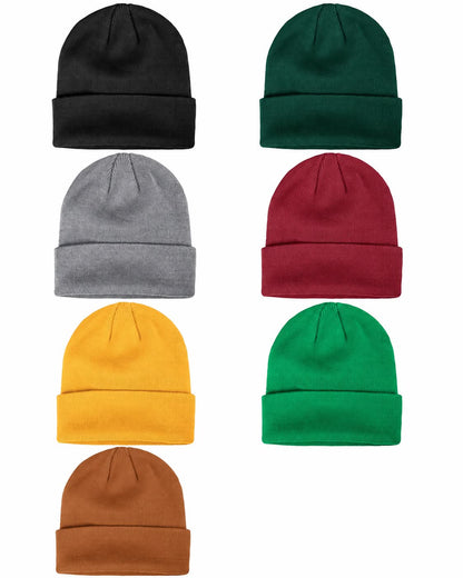 Name Engraved Leather Patch Beanie-Boys-Kids/Young Teens