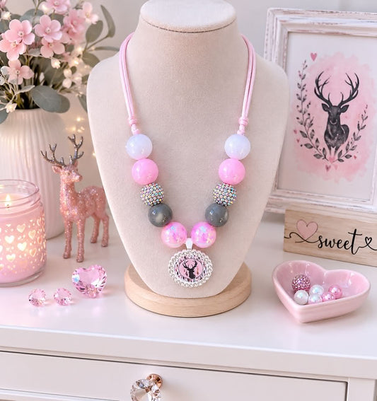 Deer Bubblegum Necklace