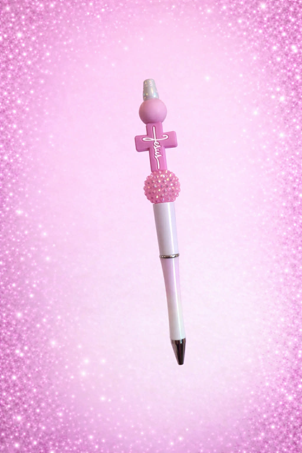 Jesus Cross (pink) Pen