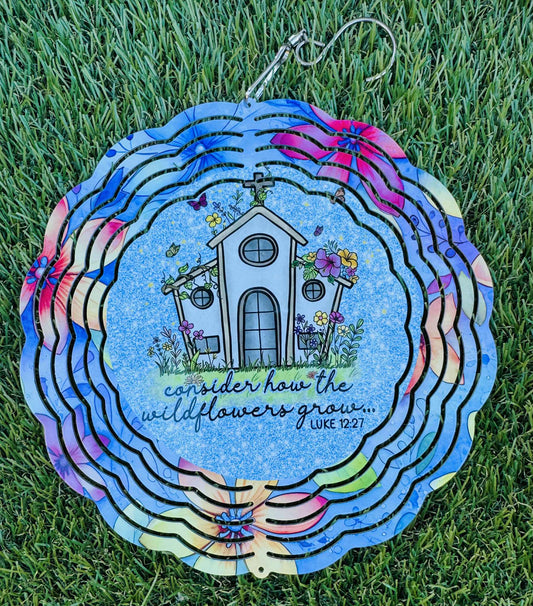 Christian House Wind Spinner